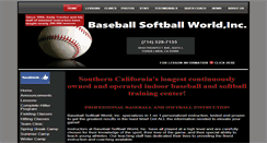 Desktop Screenshot of baseballsoftballworld.com